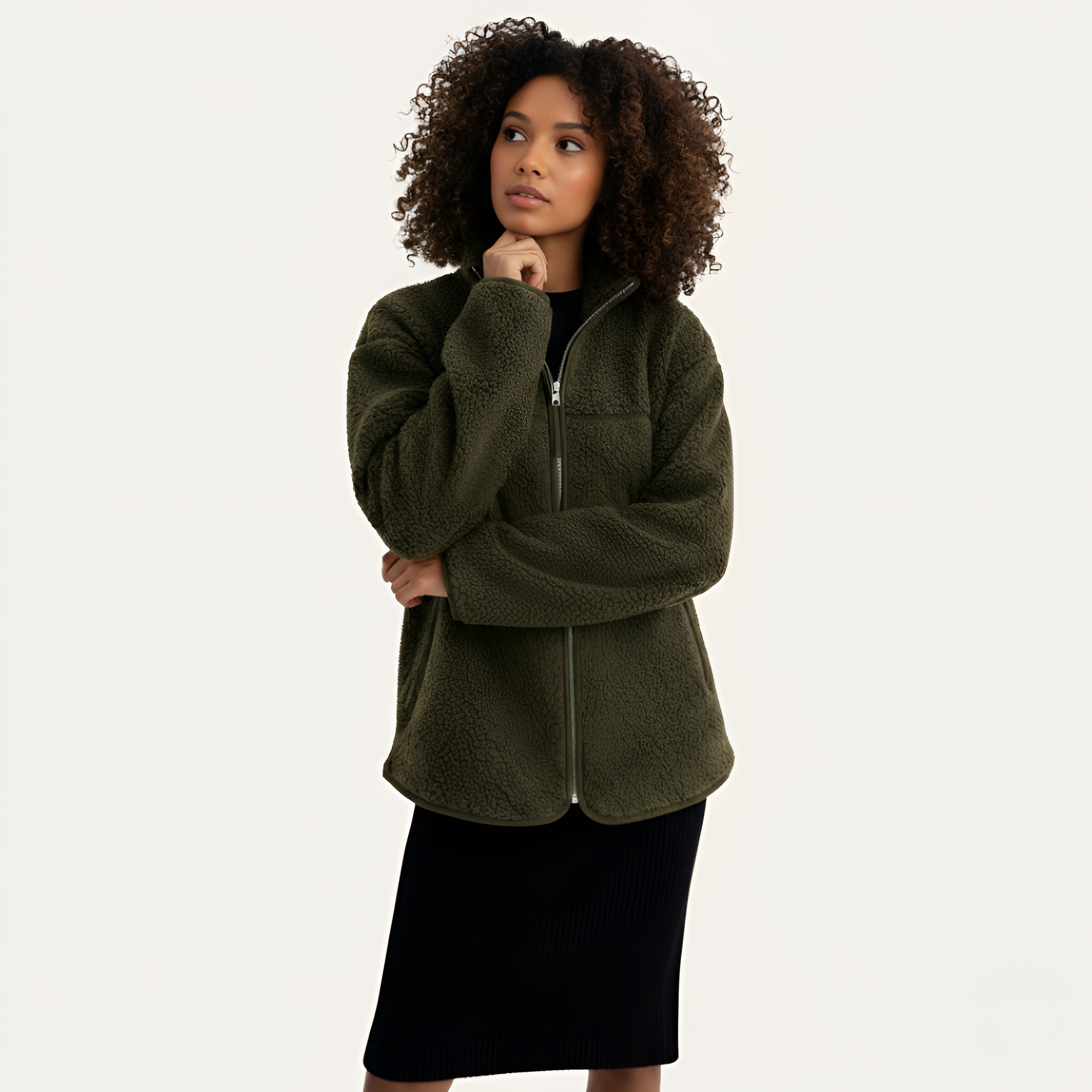Mama Babywearing Front Carry Fleece Jacket — view 26