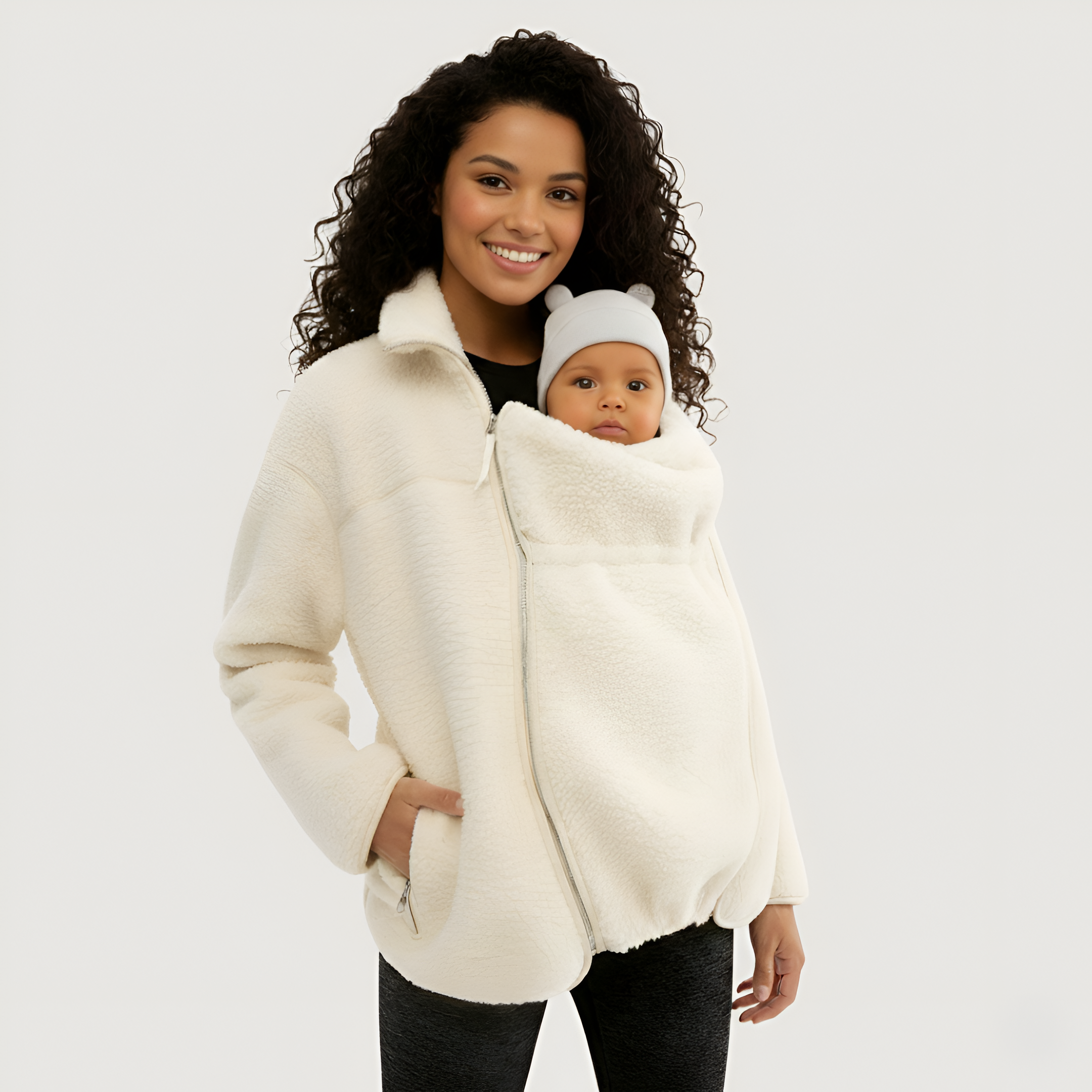 Mama Babywearing Front Carry Fleece Jacket — view 13