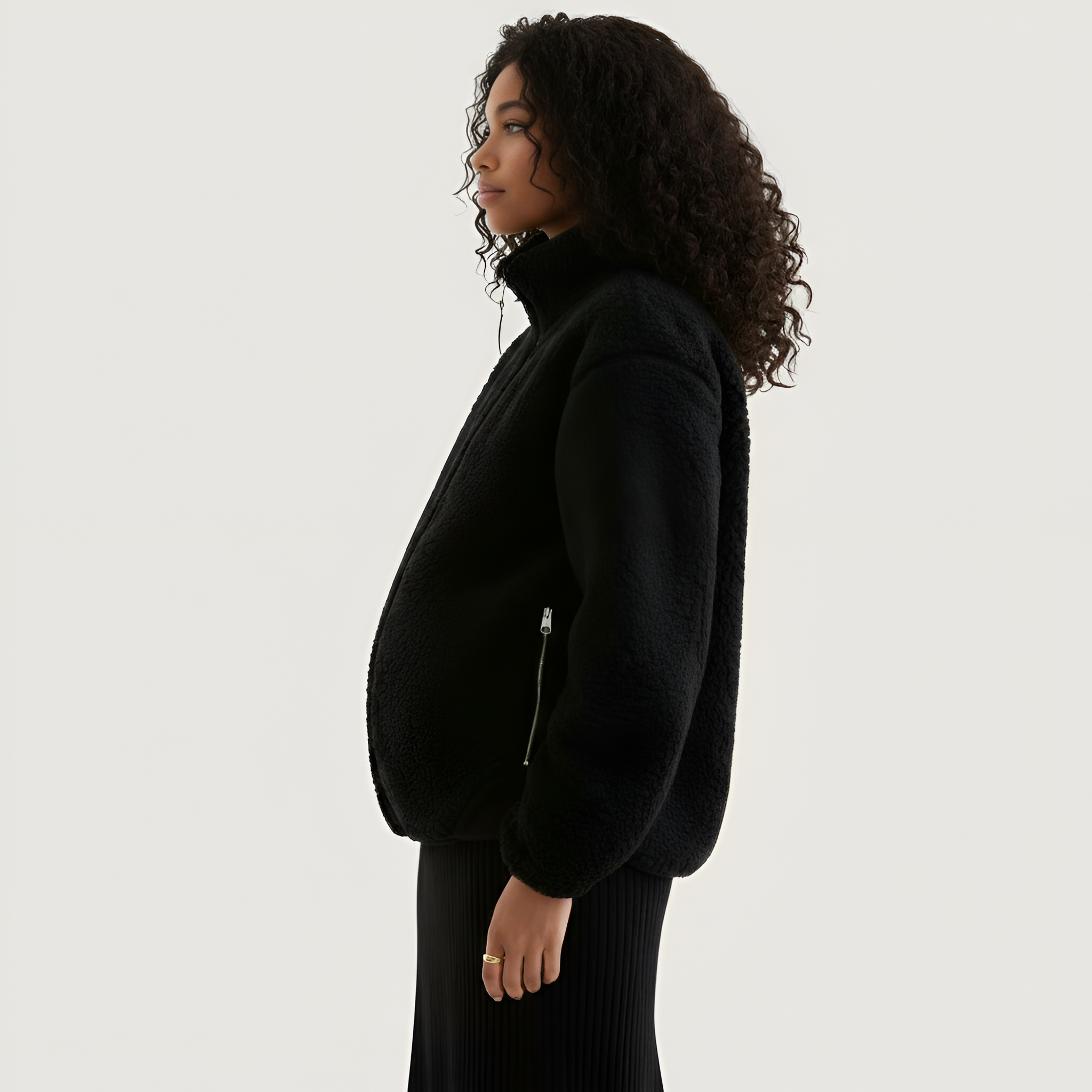 Mama Babywearing Front Carry Fleece Jacket — view 7