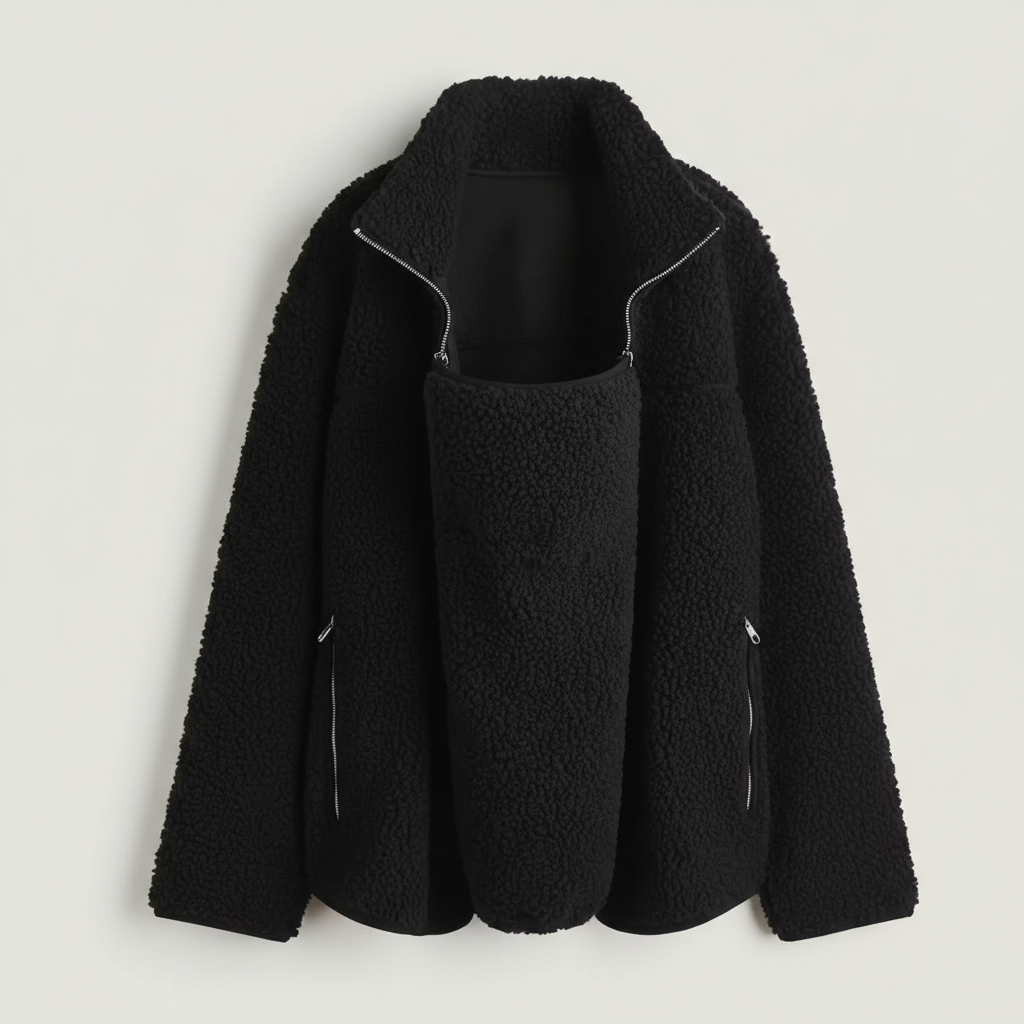 Mama Babywearing Front Carry Fleece Jacket — view 9