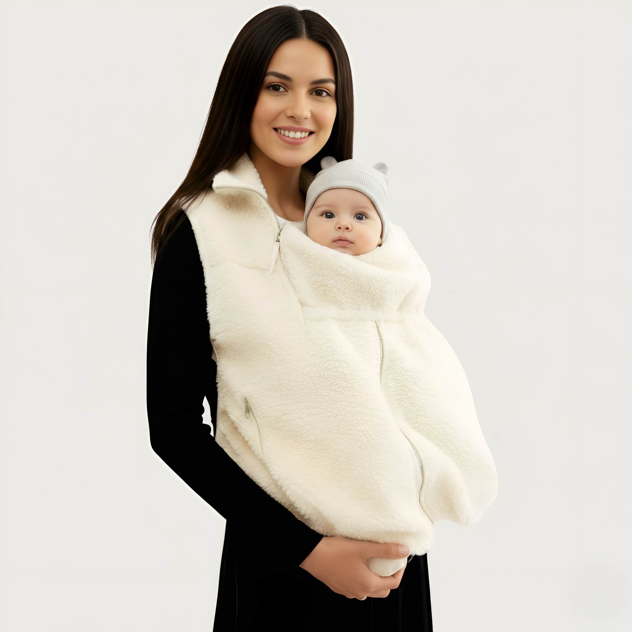 Mama Babywearing Front Carry Fleece Jacket — view 14