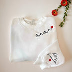 Personalized Mama Sweatshirt Featuring Names On Sleeve | SLIMG:7095772950884785739
