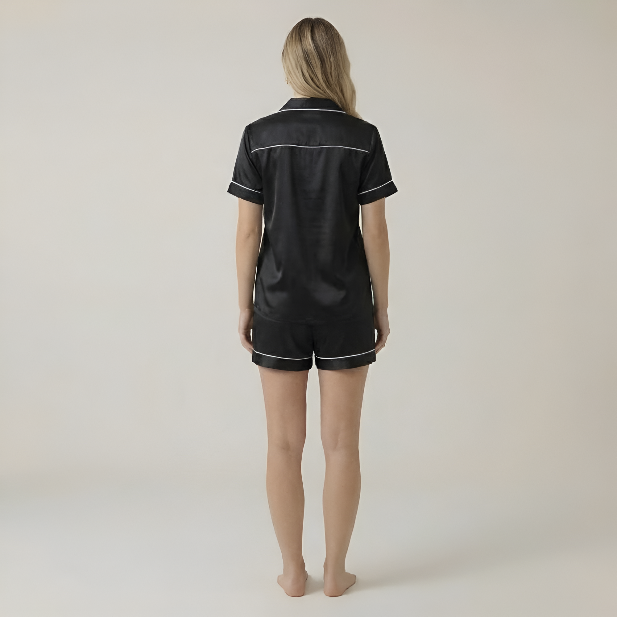 Short Sleeve Classic Pajama Set — view 2