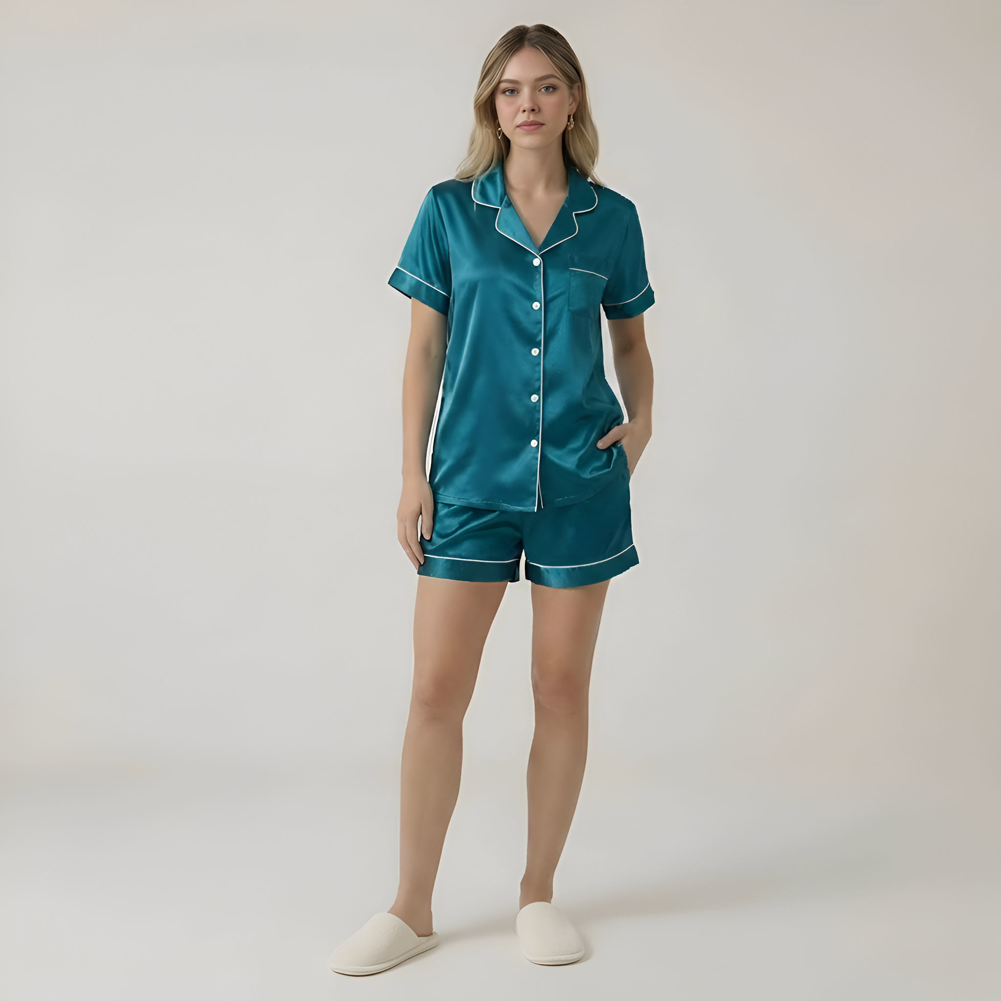 Short Sleeve Classic Pajama Set — view 18