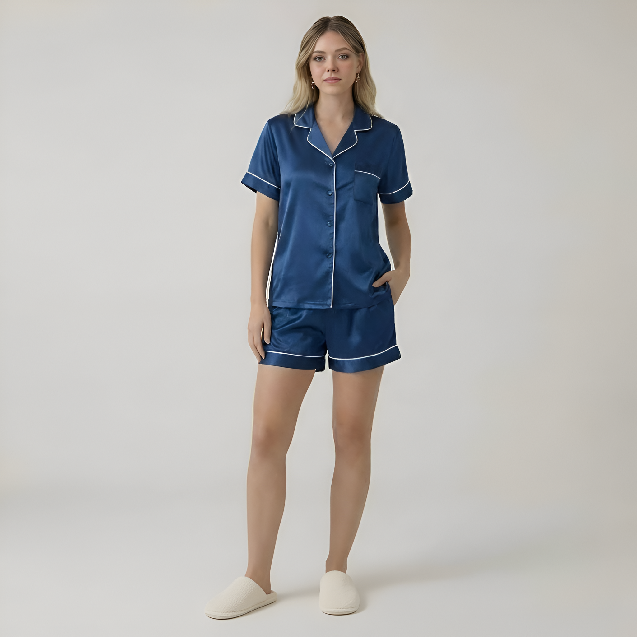 Short Sleeve Classic Pajama Set — view 8