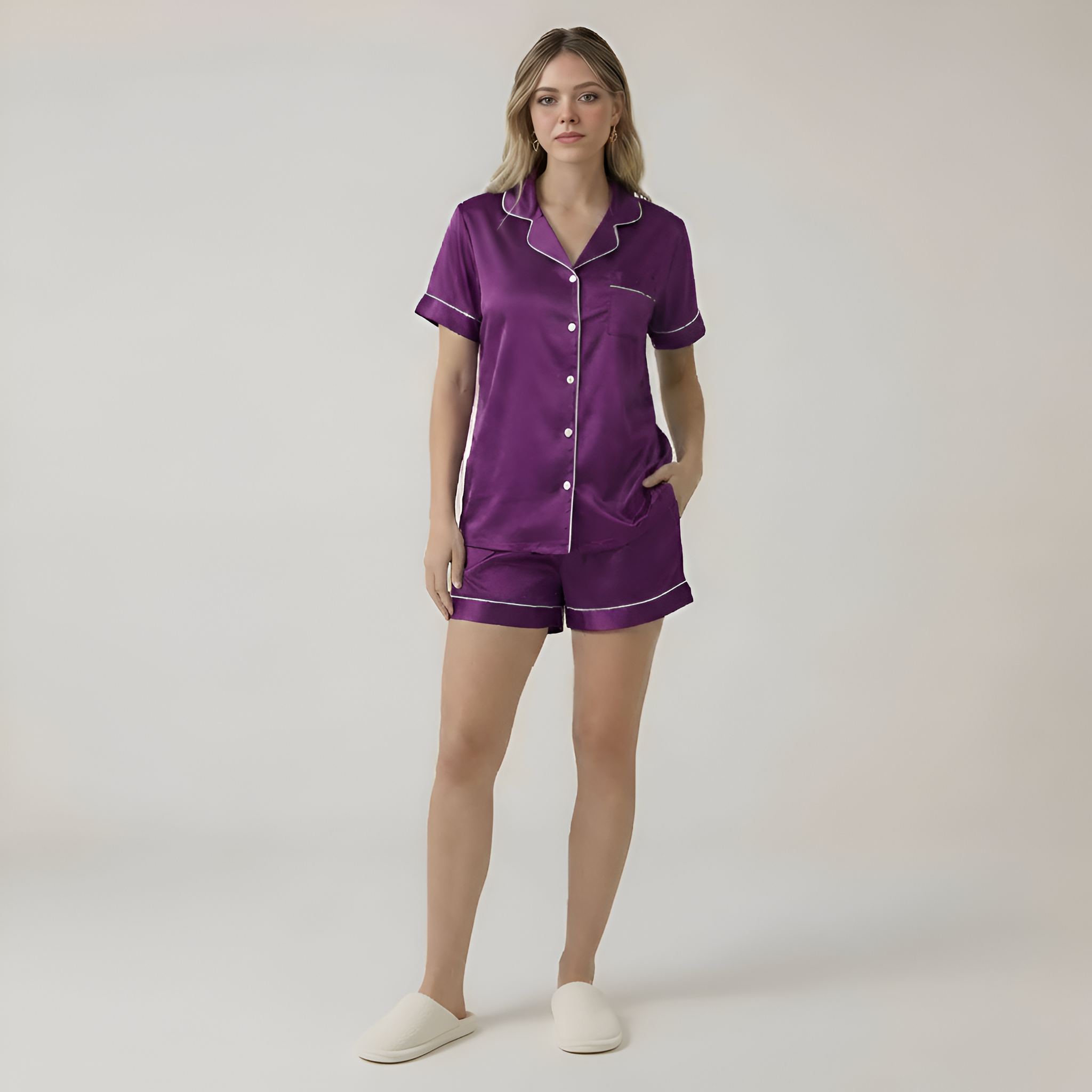 Short Sleeve Classic Pajama Set — view 12