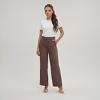 Pleated Front Tailored Full Length Pants — view 2