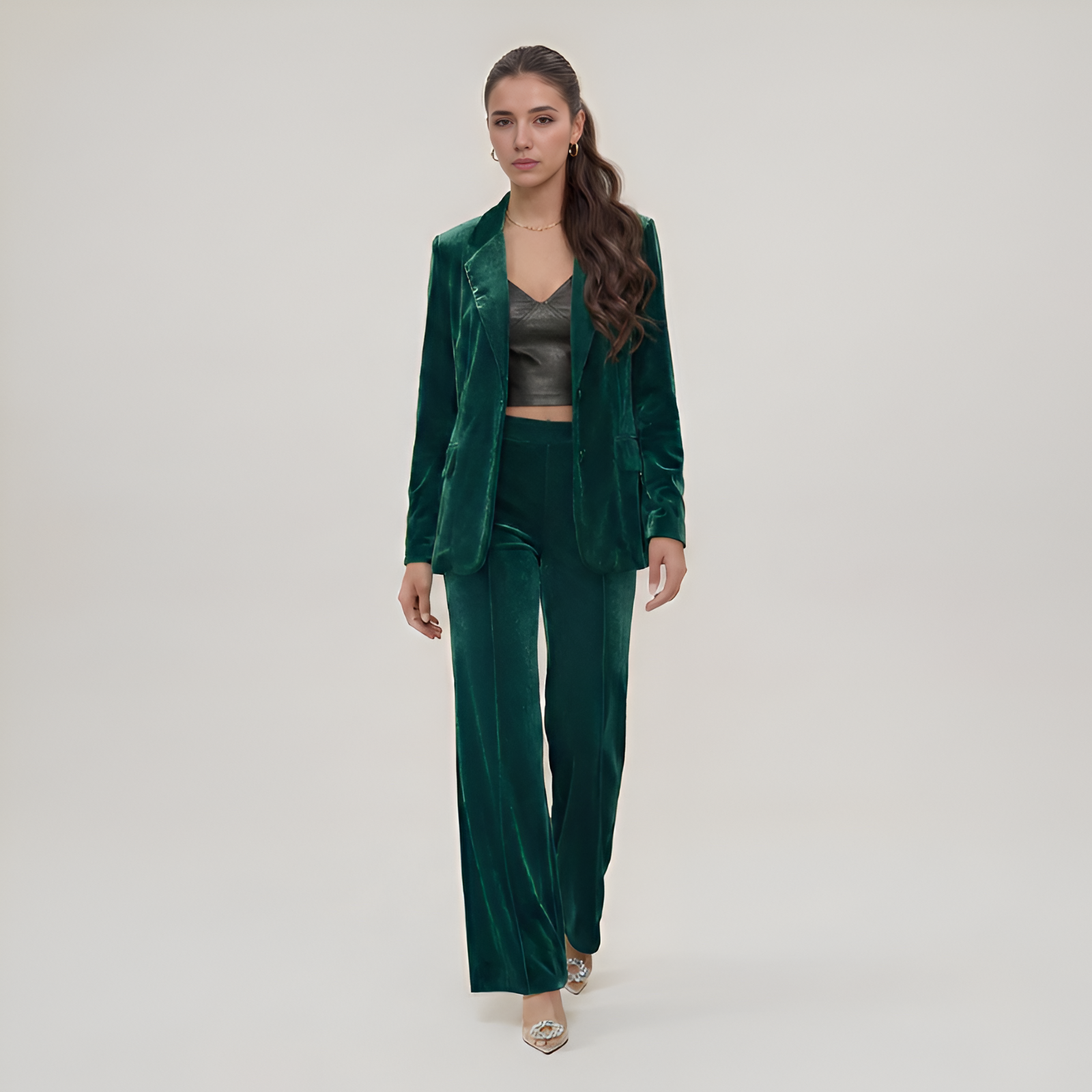 High Rise Statement Flare Pants For Women — view 3