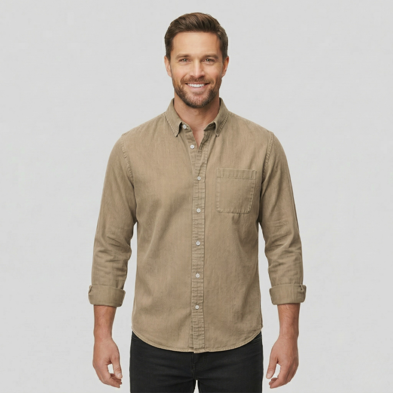 Everyday Long Sleeve Button Down Shirt — view 3
