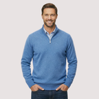 Classic Quarter Zip Knit Pullover Sweater — view 13