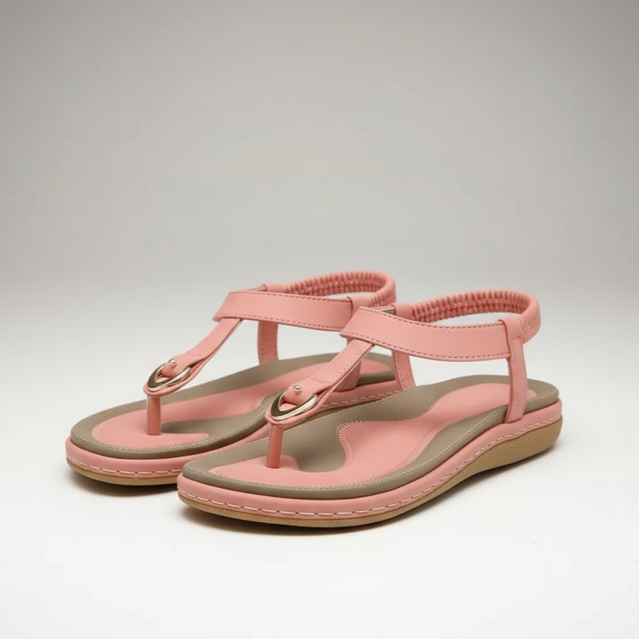 Casual Thong Sandals With Back Strap — view 4