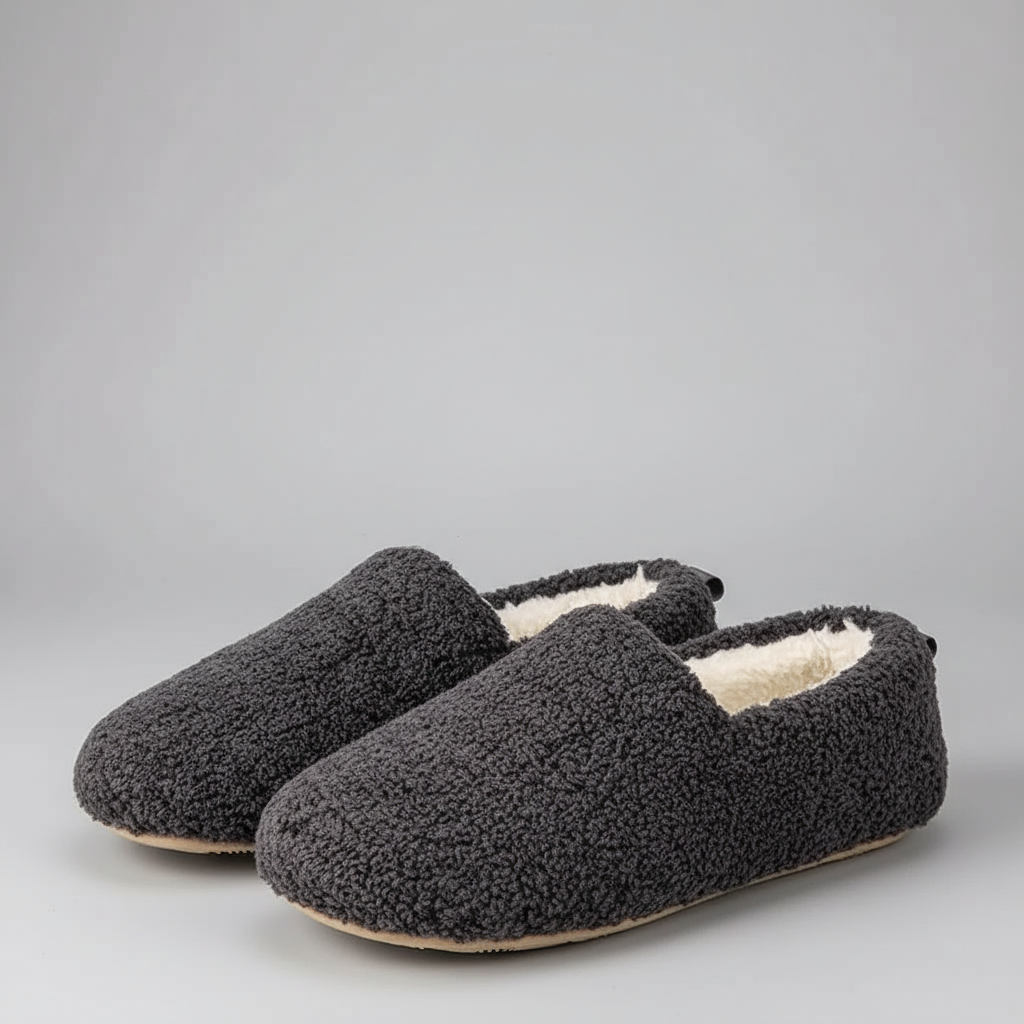 Cushioned Polar Fleece Indoor Loafer Slippers — view 9