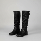 Leather Buckle Fashion Boots — view 2