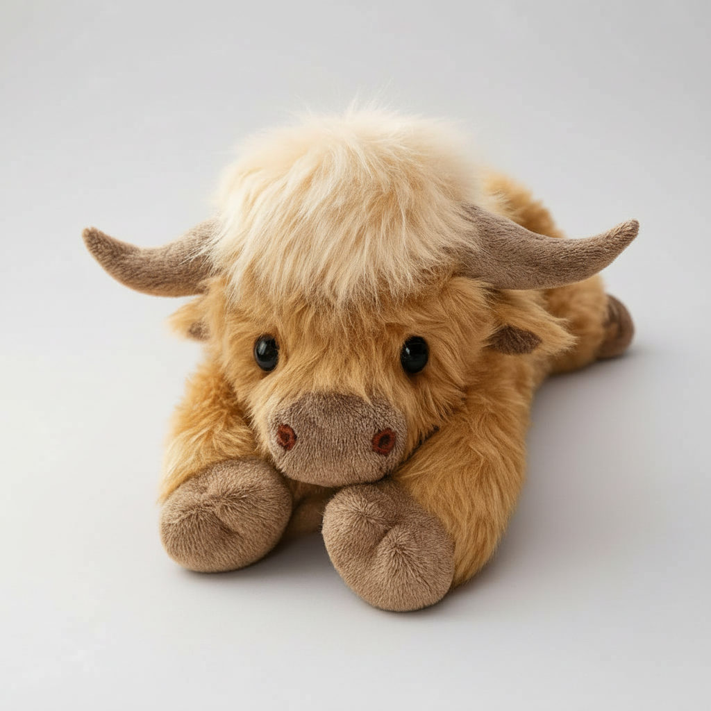Cartoon Highland Cow Stuffed Toy — view 2