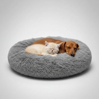Donut Shaped Plush Pet Bed For Cats And Dogs — view 3