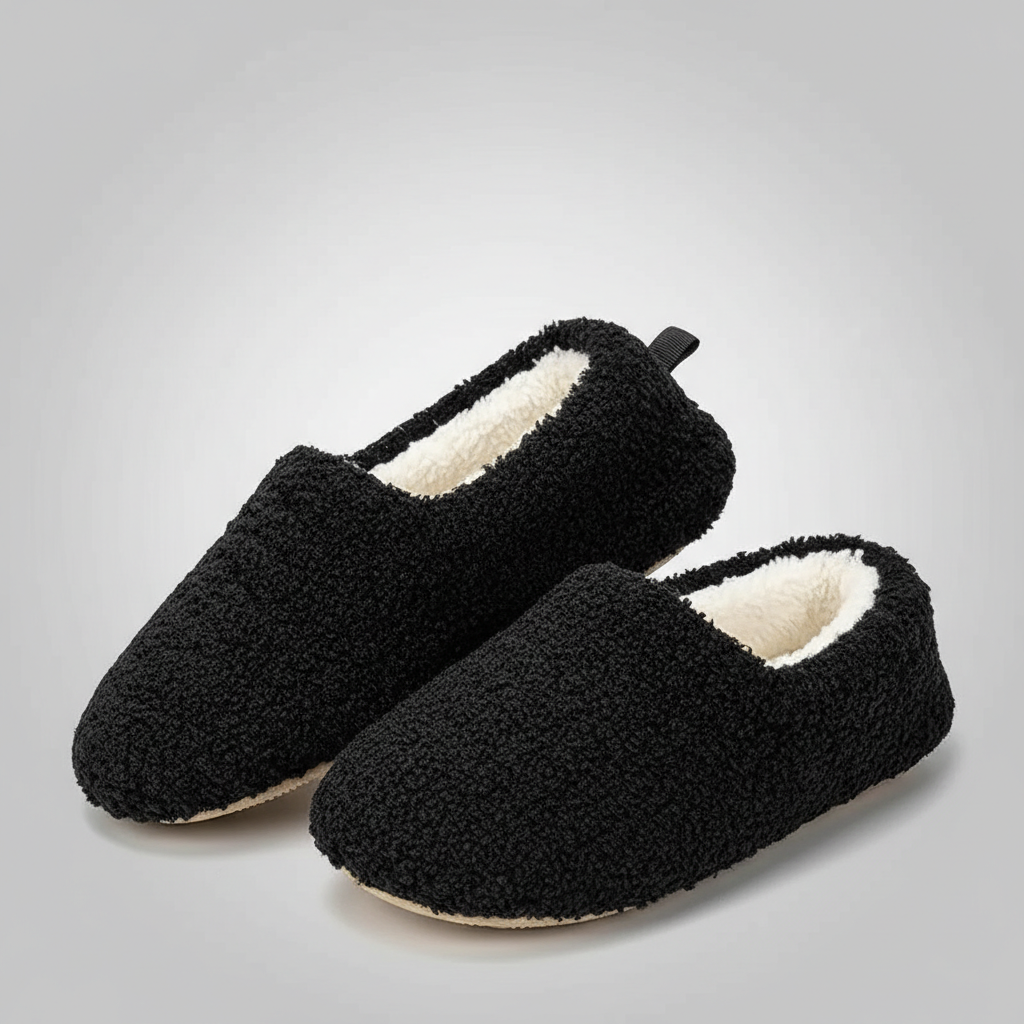 Cushioned Polar Fleece Indoor Loafer Slippers — view 12