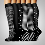 6 Pairs Of Christmas Themed Compression Circulation Socks — view 12