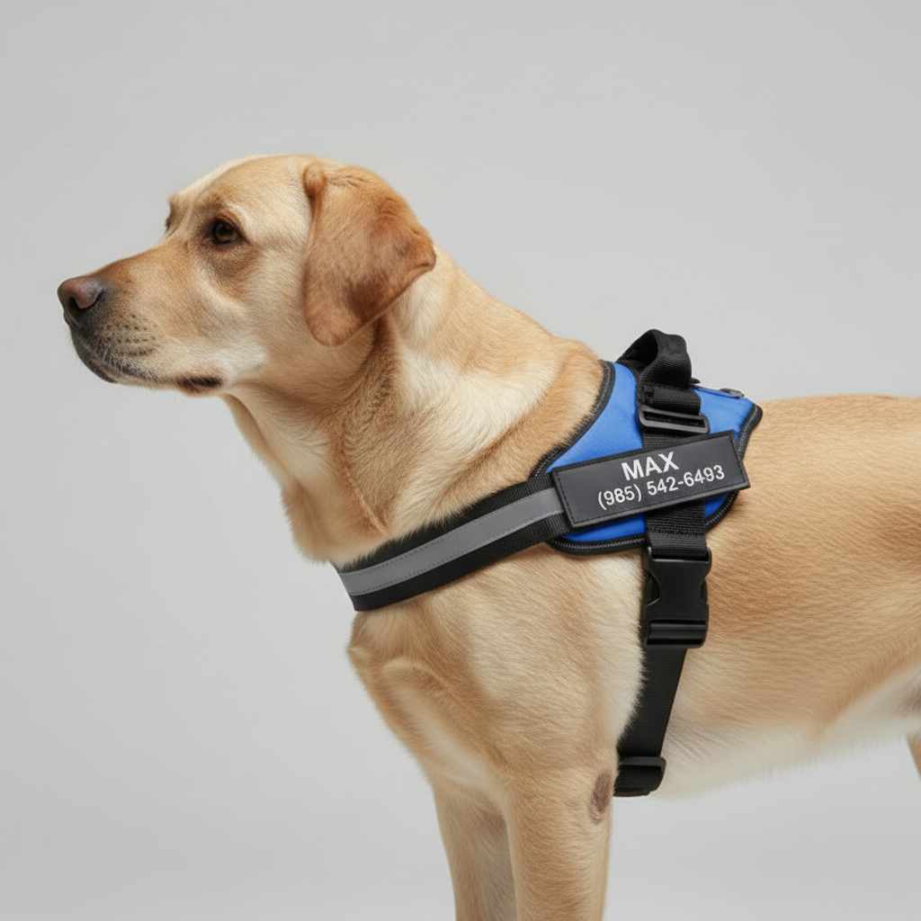 Adjustable Personalized Dog Harness Vest — view 3