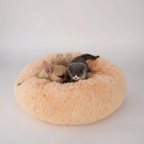 Donut Shaped Plush Pet Bed For Cats And Dogs — view 7