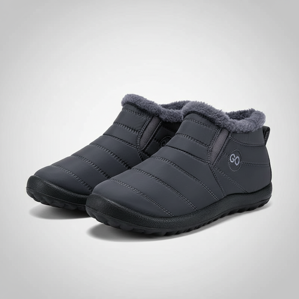 Warm Fur Lined Snow Boots For Winter Wear — view 4