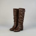 Leather Buckle Fashion Boots