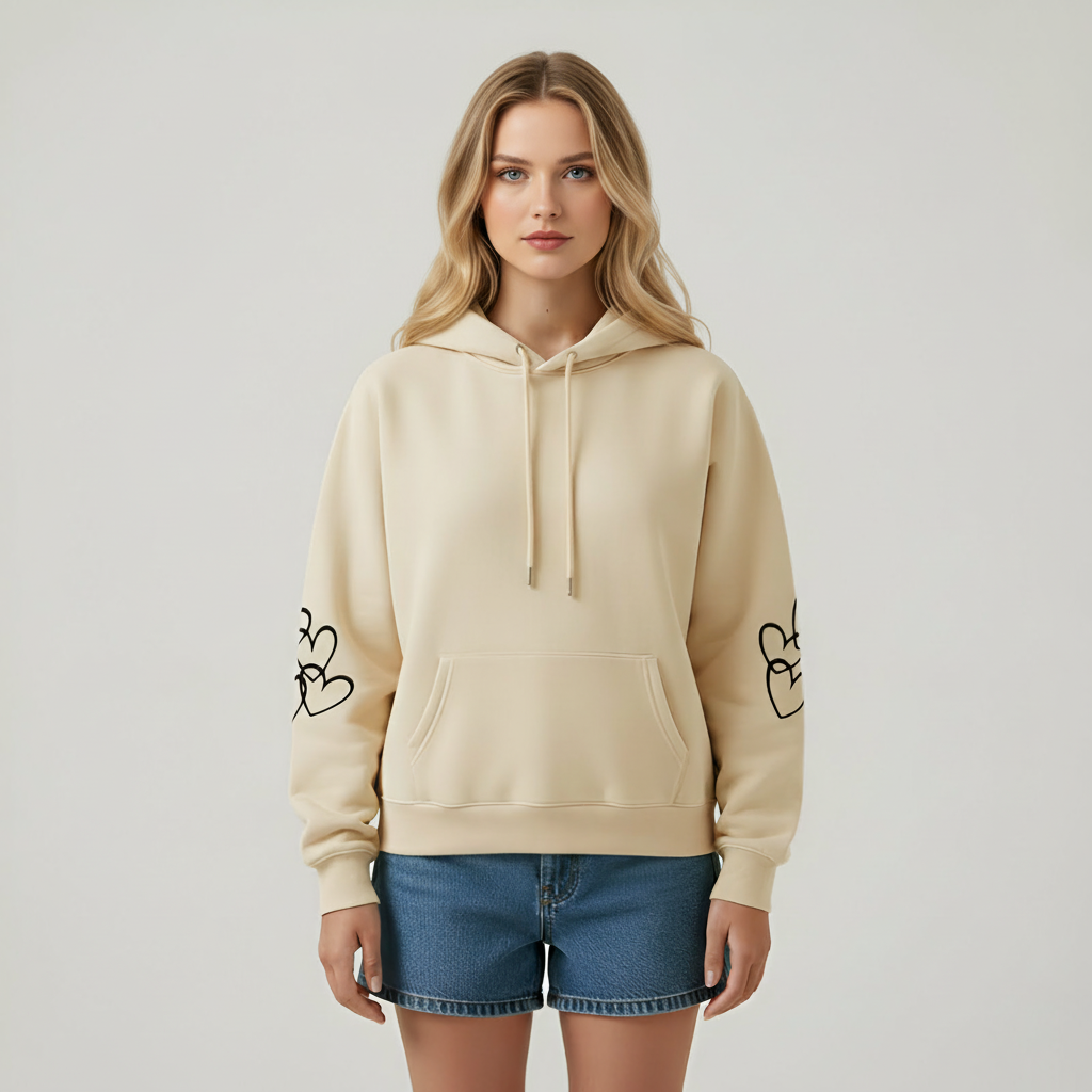 Oversized Highland Cow Printed Hoodie For Women — view 3
