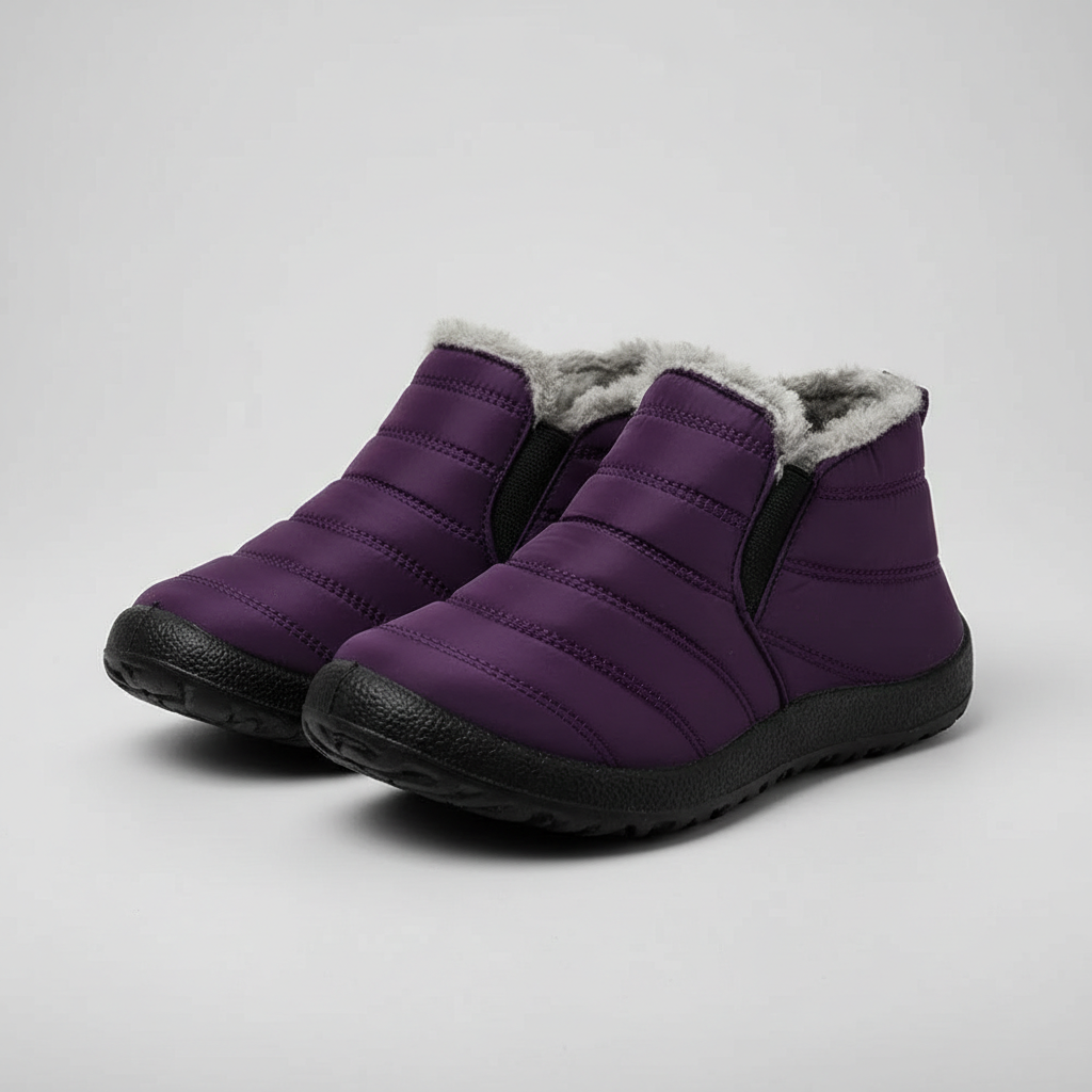 Winter Warm Fur Lined Snow Boots For Men