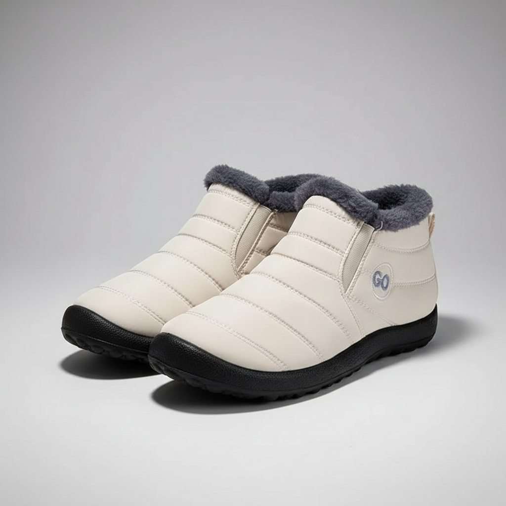 Warm Fur Lined Snow Boots For Winter Wear — view 3