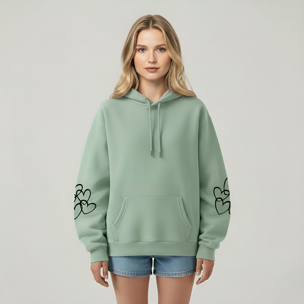 Oversized Highland Cow Printed Hoodie For Women — view 8