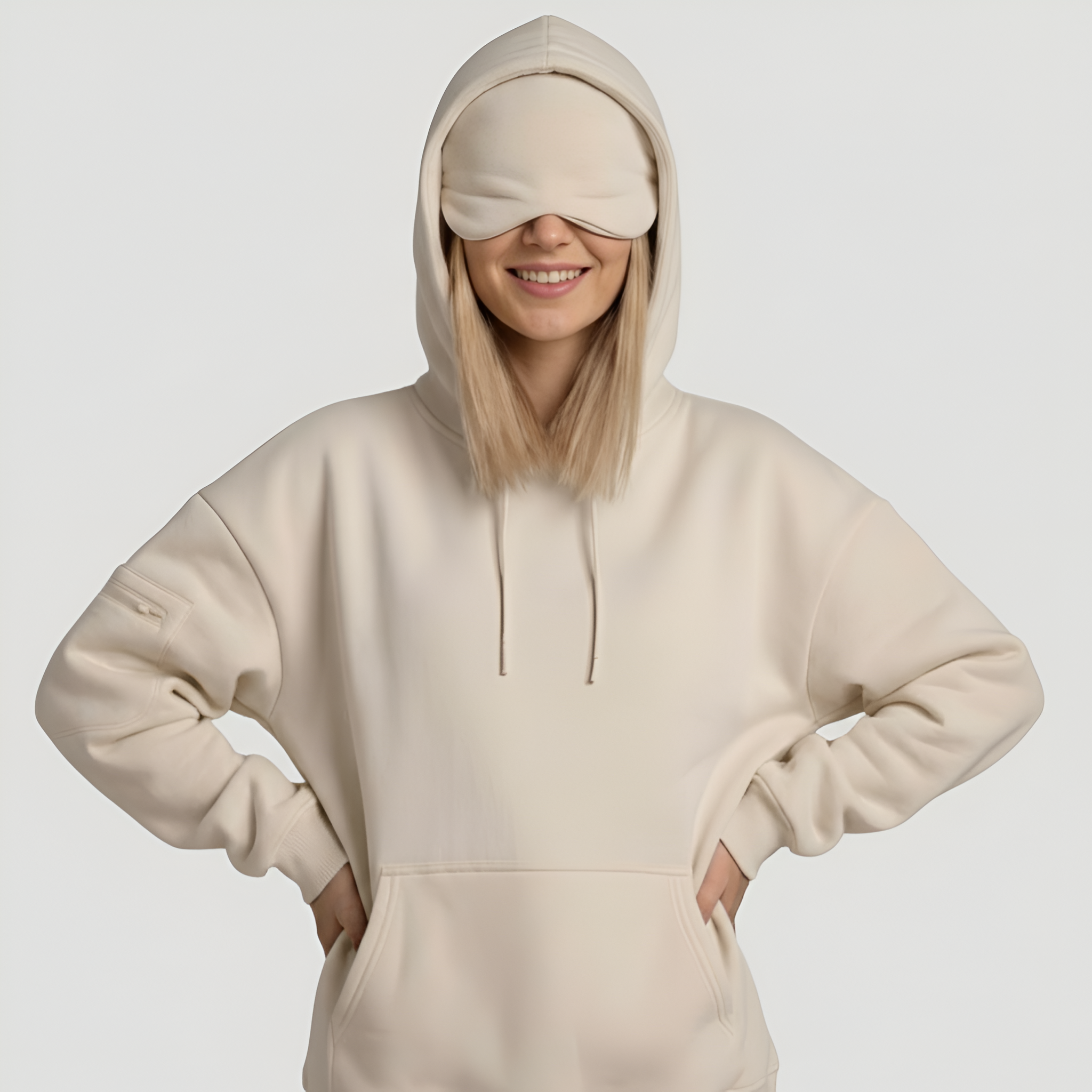 Travel Hoodie With Built In Sleeping Mask — view 8