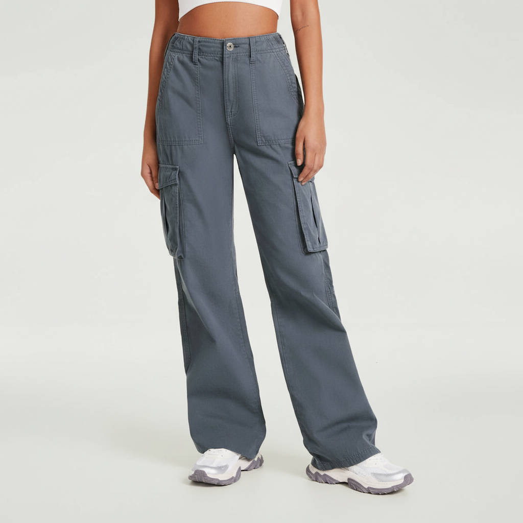 Adjustable Straight Fit Cargo Pants — view 5