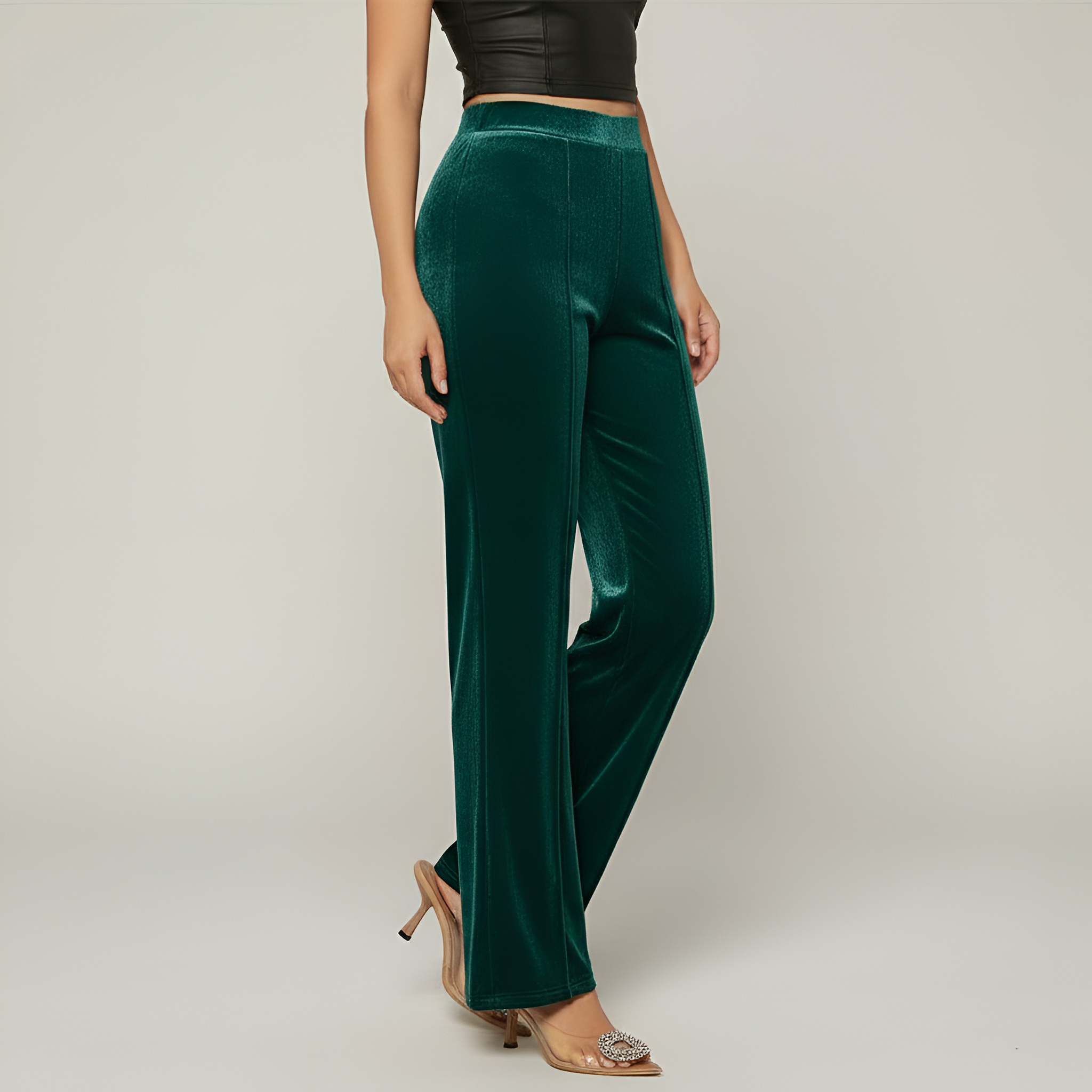 High Rise Statement Flare Pants For Women — view 2