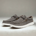 Woven Texture Casual Loafers With Lace Details For Men — view 4