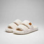 Memory Foam Fuzzy Open House Slippers — view 4