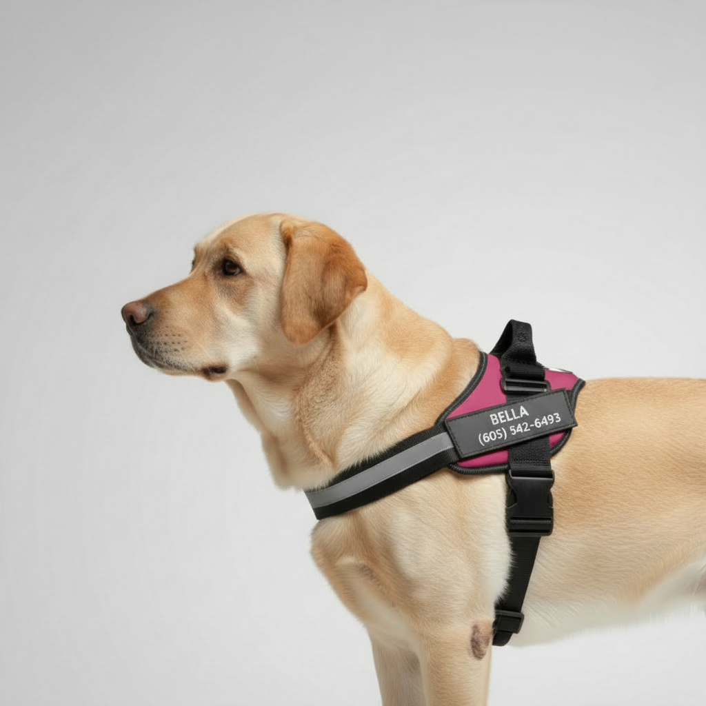 Adjustable Personalized Dog Harness Vest — view 4