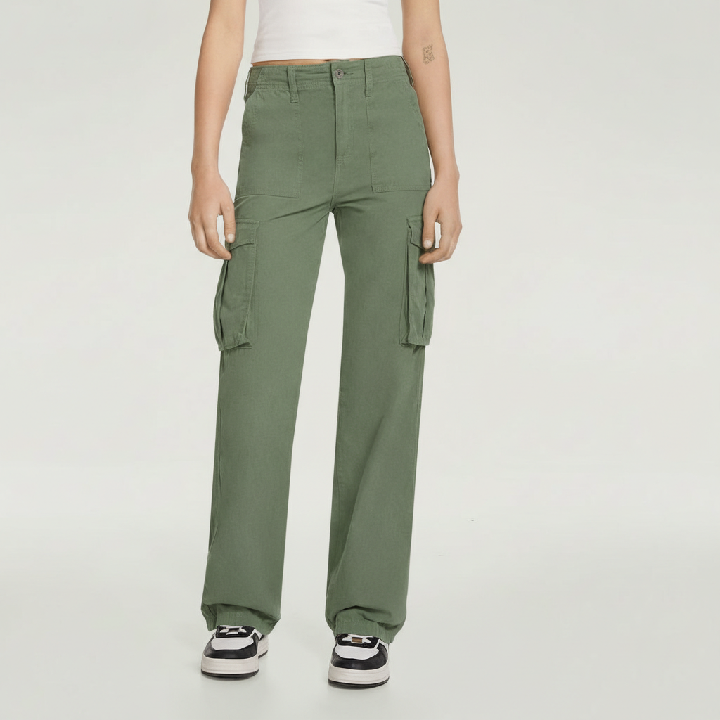 Adjustable Straight Fit Cargo Pants — view 4