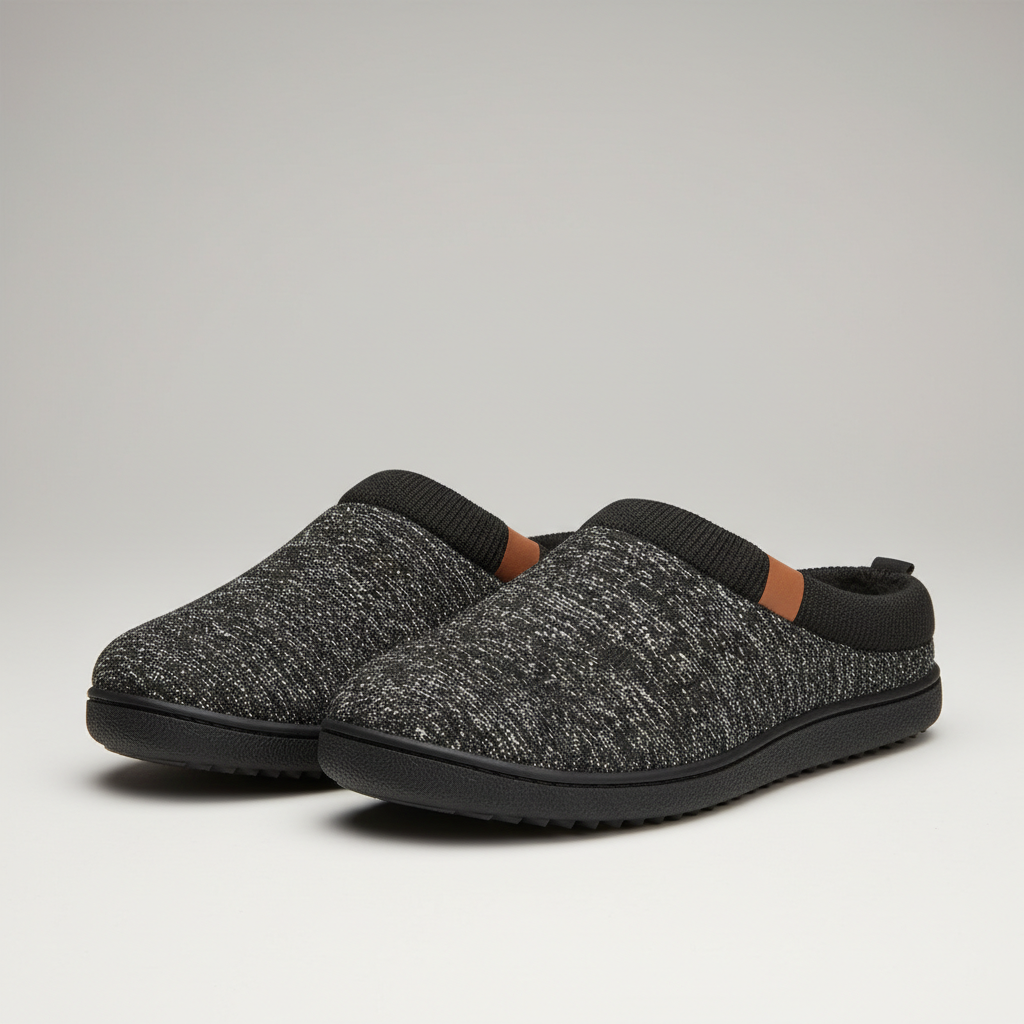 Non Slip Indoor Memory Foam Slippers For Men — view 5