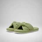 Corduroy Bow Crossband Slip On Slippers — view 2