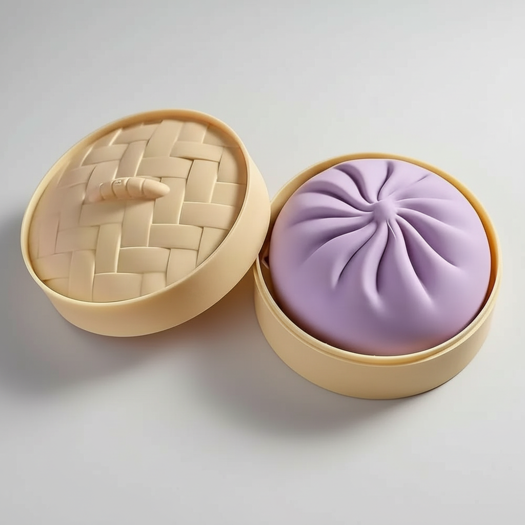 Jumbo Dumpling Squishy Fidget Toy With Steamer Box — view 7