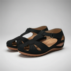Everyday Adjustable Strap Low Wedge Sandals — view 3