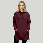 Casual Oversized Hoodie Dress With Kangaroo Pocket — view 7