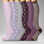 6 Pairs Of Christmas Themed Compression Circulation Socks — view 10