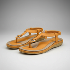 Stretch Slingback Flat Thong Sandals — view 3