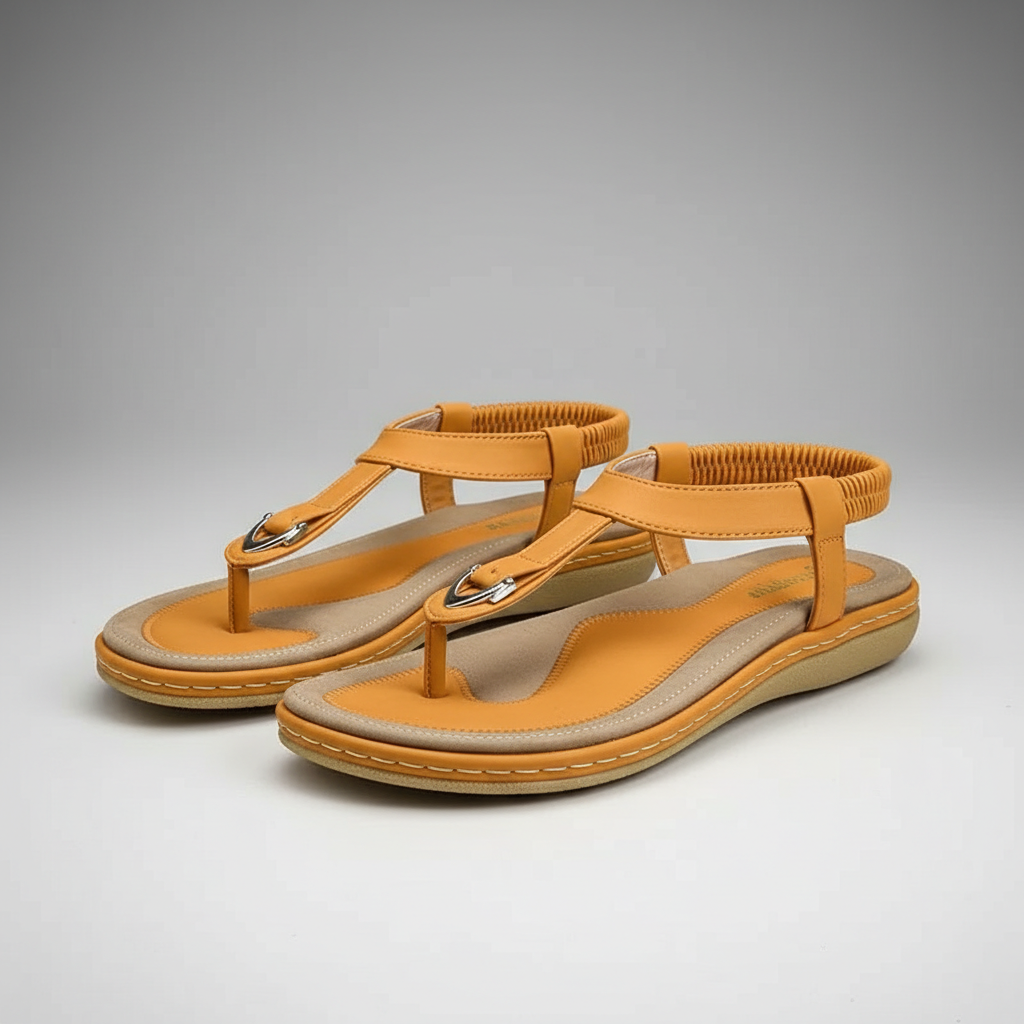 Stretch Slingback Flat Thong Sandals — view 3