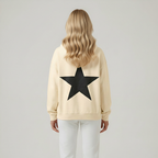 Casual Double Star Printed Hoodie — view 4