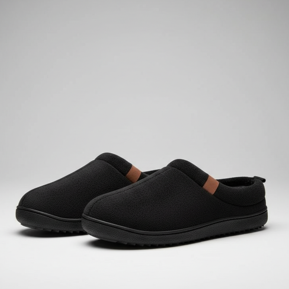 Non Slip Indoor Memory Foam Slippers For Men