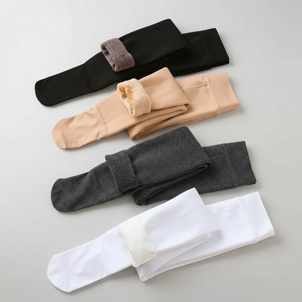 Thick Fleece Lined Tights For Girls — view 5