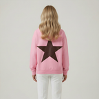 Casual Double Star Printed Hoodie — view 2
