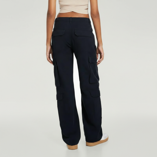 Adjustable Straight Fit Cargo Pants — view 2
