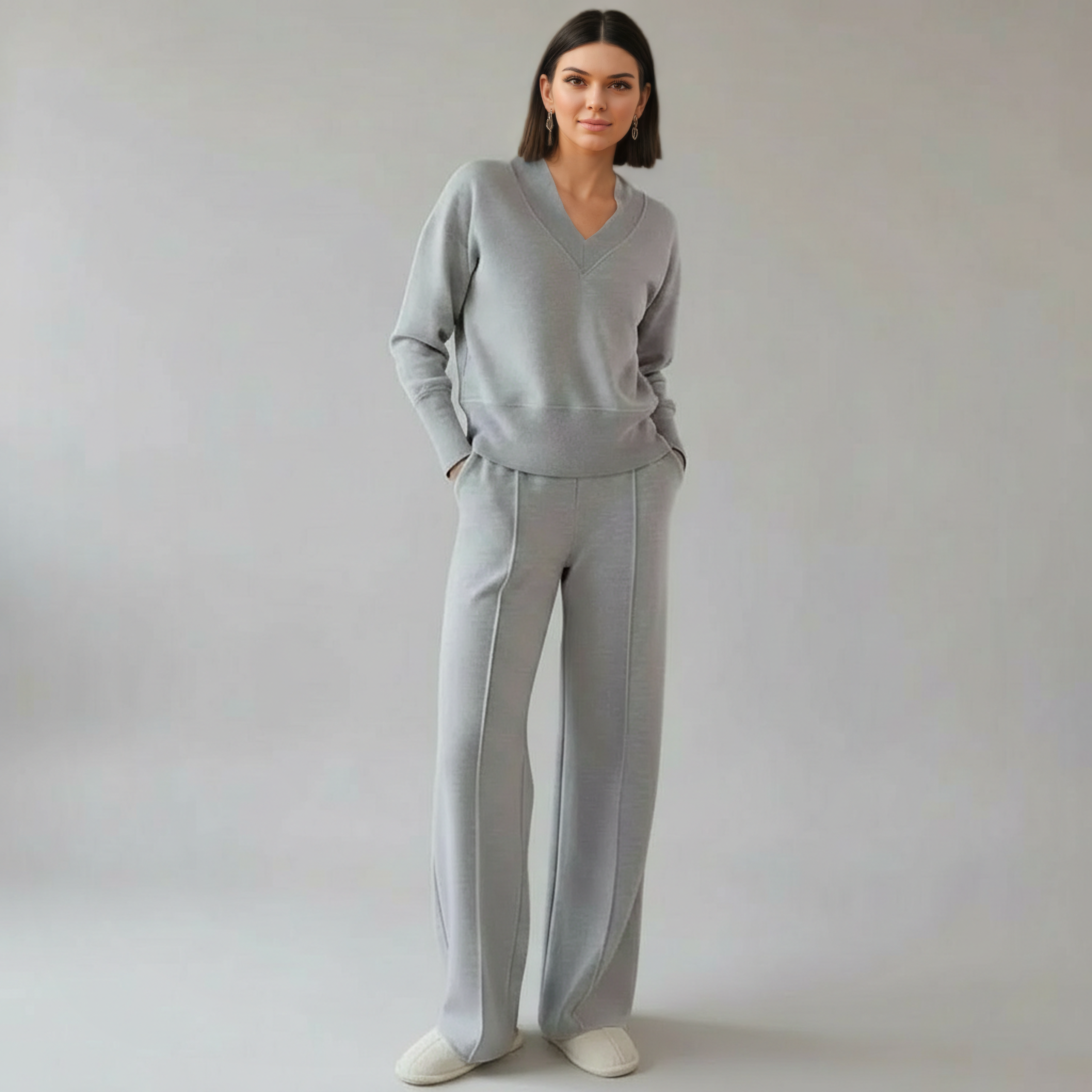Casual Soft Fit Lounge Pant Set — view 4